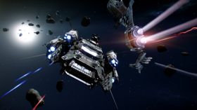 Det blir spenstige kampar i rommet når Star Citizen lettar.