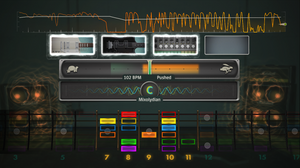 «Session Mode» lar deg improvisere over eit digitalt bakgrunnsband.