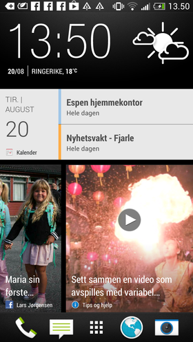 Slik kan informasjonen i Blimk Feed se ut.