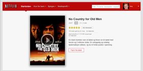 Mens du er inne i detaljvisningen kan du velge om en film skal være i listen eller ikke.