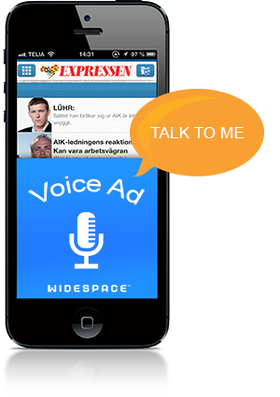 Svenske Widespace lanserer nå mobilannonser du kan snakke til - og som svarer tilbake.