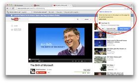 Skal du «Caste» YouTube eller Netflix bør du velge knappen direkte i spilleren, ikke i nettleseren.