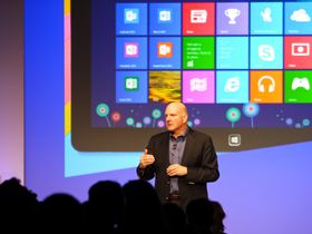 Steve Ballmer ved lanseringen av Windows 8.