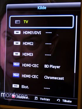 Med HDMI CEC trenger du ikke fjernkontrolleren.