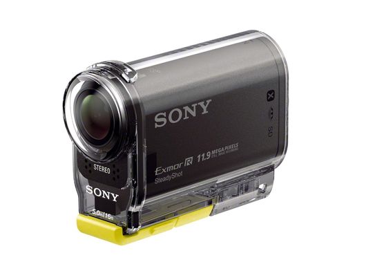 Sony ActionCam HDR-AS30 med beskyttelsesdeksel.