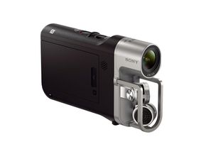 Sony Handycam HDR-MV1 passer i hånden.