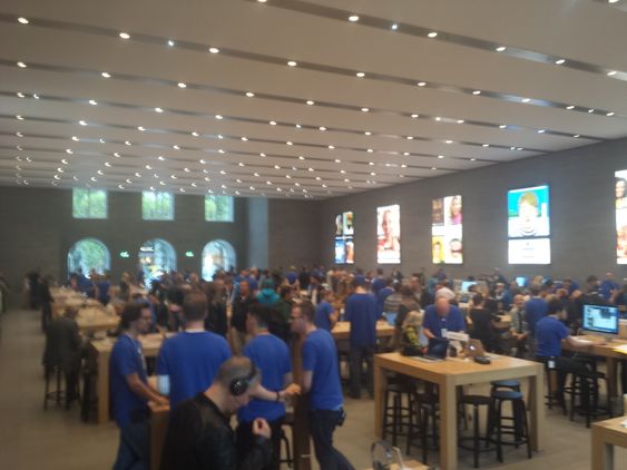 Det Europeiske pressearrangementet er lagt til Apple Store i Berlin.