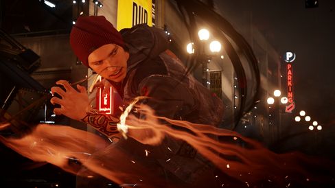 Lekker action i Infamous: Second Son.