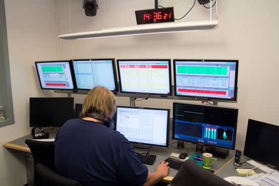 En av programbankens overvåkningssentraler.