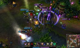 Skjermbilde fra en kamp mellom Counter Logic Gaming og Team Solo Mid, to av de beste lagene i USA akkurat nå.