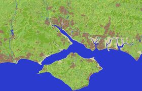 Sørkysten av området. (Bilde: Ordnance Survey)