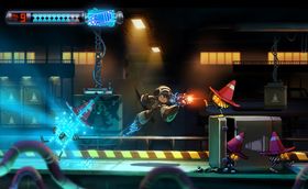 Konesptkunst fra Mighty No. 9.