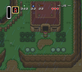 En ikonisk åpningssekvens fra The Legend of Zelda: A Link to the Past.