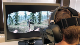 Gamer.no-journalist Audun Rodem tester Skyrim. (Foto: Jørgen Elton Nilsen, Hardware.no)