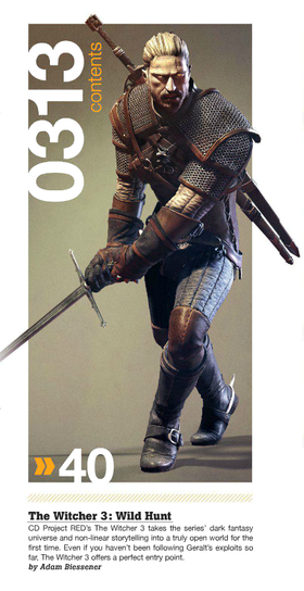 Den nye Geralt – nå med skjegg. (Bilde: Game Informer)