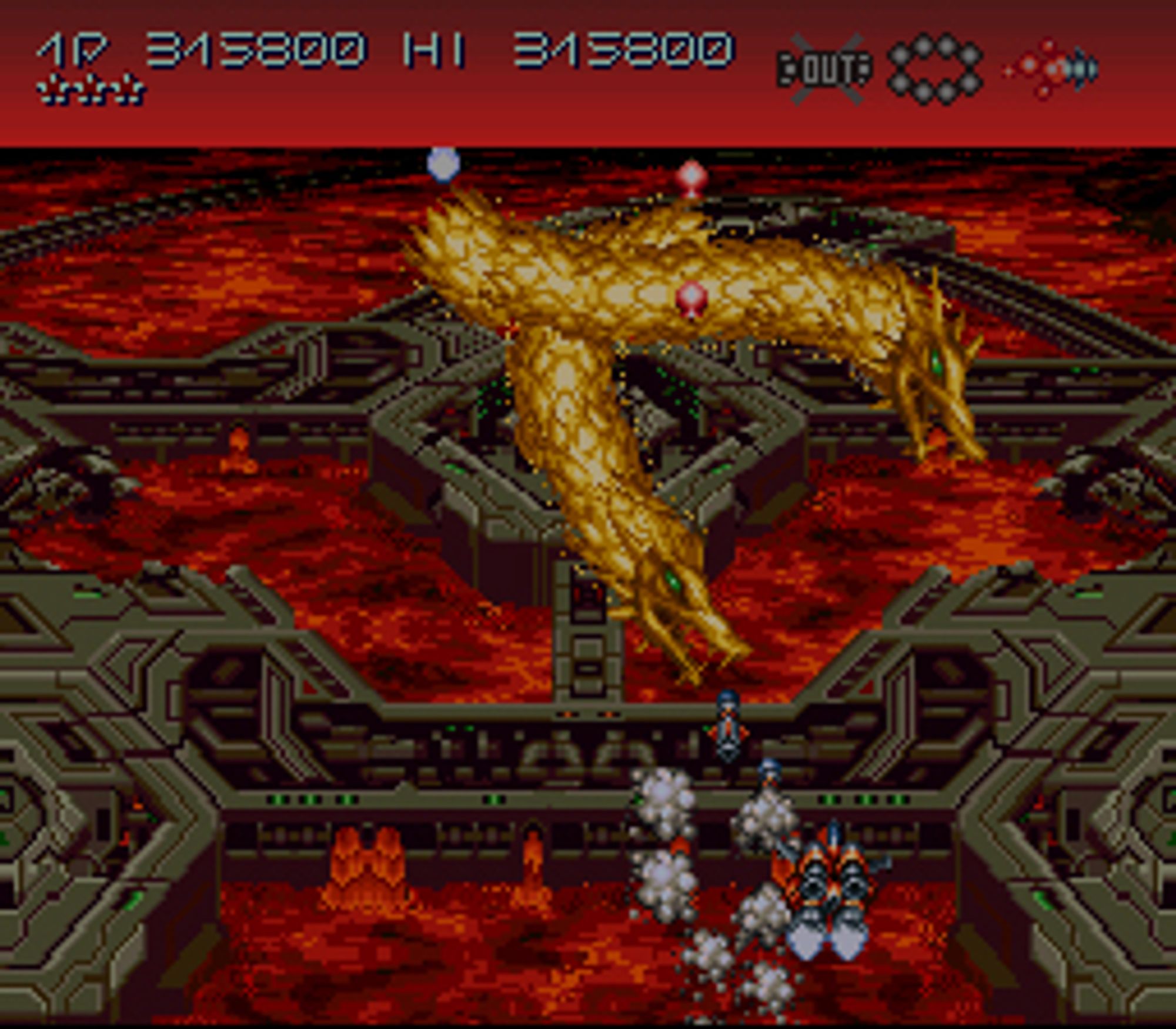 Axelay på Super Nintendo.