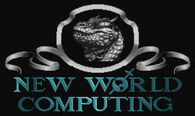 Dette var den originale logoen, men dragen forsvant raskt ut. Jordkloden med sverdet ble det ikoniske symbolet til New World Computing. Bilde: mobygames.com