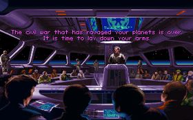 Skjermbilde fra Star Wars: TIE Fighter.