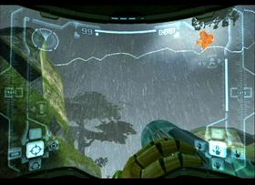 Vakre og regnfulle Tallon Overworld.