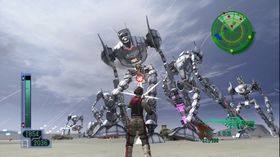 Skjermbilete frå Earth Defense Force 2017 til Xbox 360.