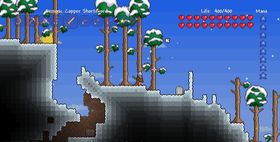 Terraria ser helt likt ut på konsoll som på PC.