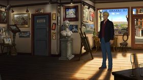 Tidlig bilde fra Broken Sword: The Serpent's Curse.