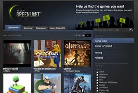 Steam Greenlight lar brukerne velge hva de vil se. (Faksimile av http://steamcommunity.com/greenlight/)