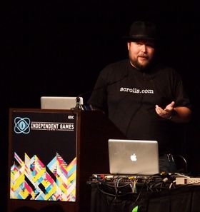 Markus Persson under GDC. (Foto: GDC).