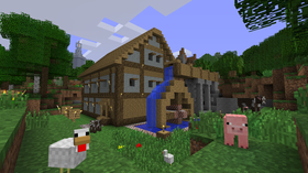 Minecraft (Xbox 360, Android og PC).