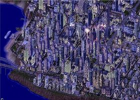 Nå feirer innbyggerne i SimCity 4, som dette bildet er fra.