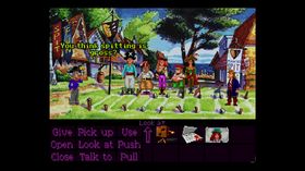 Monkey Island 2 brukte også SCUMM-motoren, men Full Throttles grensesnitt er mer rendyrket.