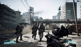 Skjermbilde fra Battlefield 3 på PC.