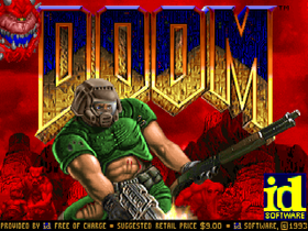 En kan si mye positivt om Doom. Men tittelskjermen er ikke stor kunst.