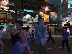 Skjermbilde fra en prototype som het Multiverse Places.