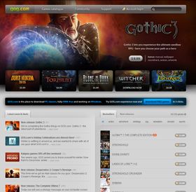 Nettbutikken GOG.com.