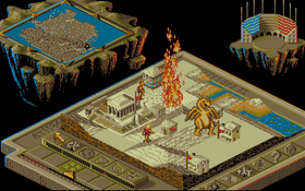 Bullfrog-klassikeren Populous II (bilde fra Amiga-utgaven).