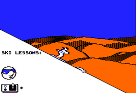 Bilder fra spllet på Apple II.