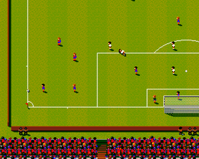 Sensible Soccer: European Championship Edition. Rimelig lik originalen.
