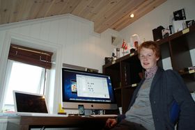 Jahnsrud på sitt kontor.
