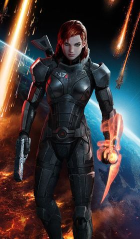 Commander Shepard i Mass Effect 3.