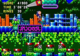 Fargerikt i Sonic CD.