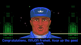 Forfremmelse (bilde fra Amiga-versjonen).
