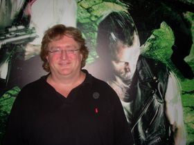 Vi har møtt Gabe Newell i Tyskland tidligere. (Foto: Mikael H. Groven/Gamer.no)