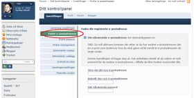 Deretter navigerer du deg til «endre e-postadressen».