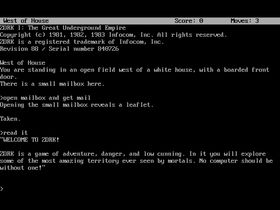 Den kjente introen til Zork.