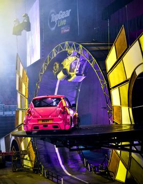Foto fra en tidligere Top Gear Live-forestilling.