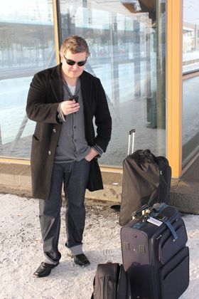 Mikael klar til avreise.