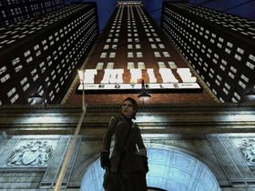 Bilde fra kritikerroste Vampire: The Masquerade - Bloodlines, som deler setting med MMO-et.