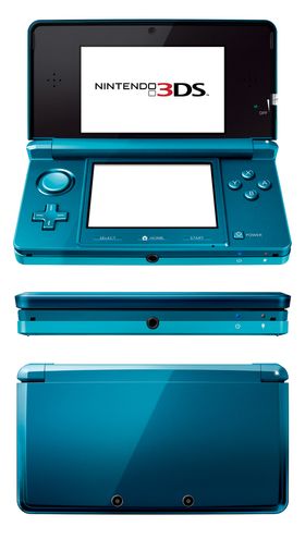 3DS kommer i rød og turkis variant.