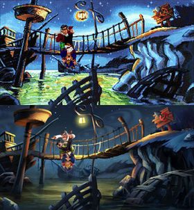 Guybrush møter Largo.